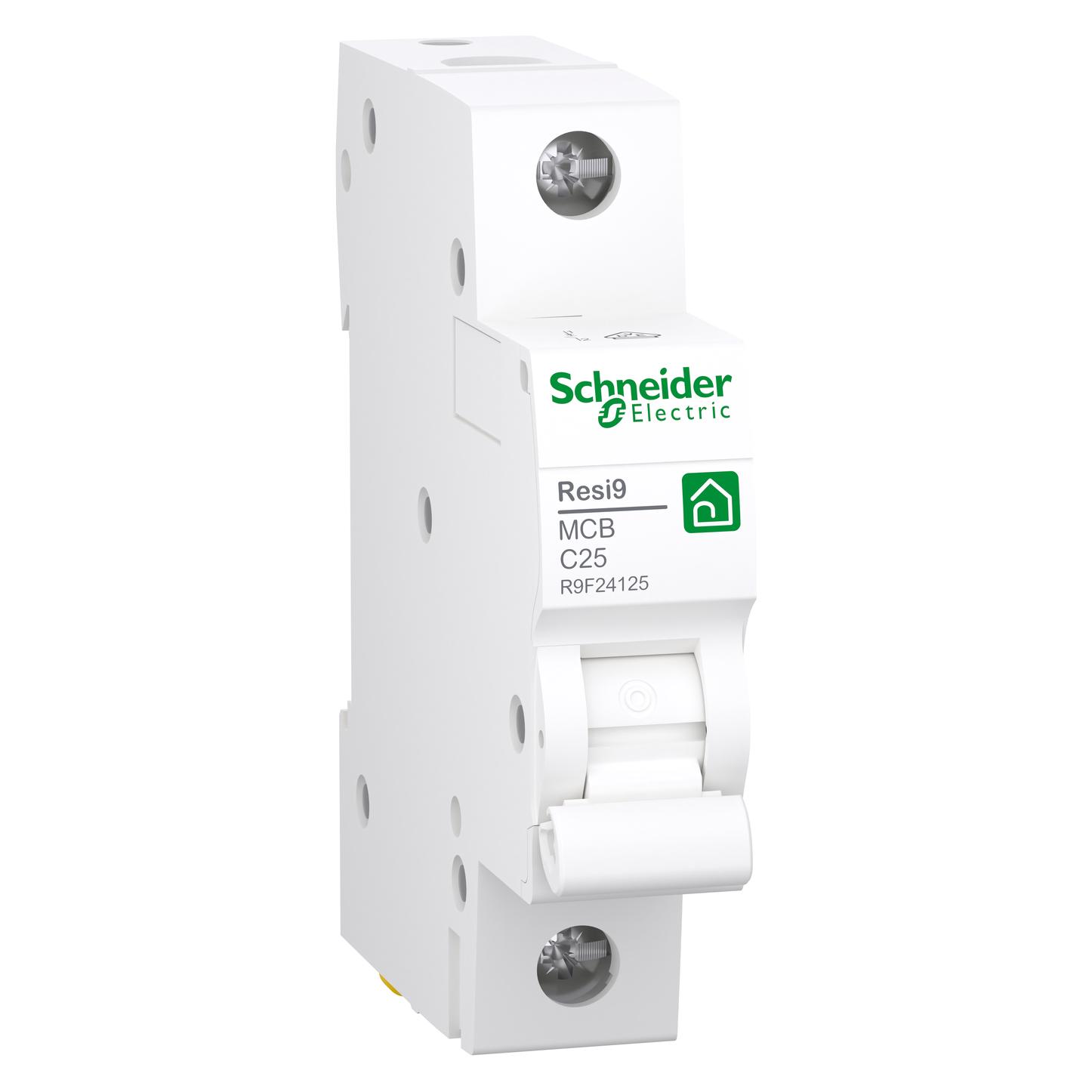 Schneider Electric SE R9F24125 Leitungsschutzschalter Resi9 1P, 25A, C Charakteristik, 6kA (R9F24125)