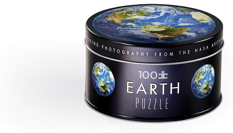 Crocodile Creek 100-delige metalen puzzel NASA / Aarde