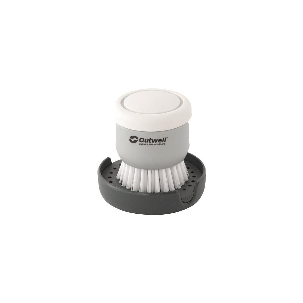 Outwell Kitson Brush W/Soap Dispenser black & grey 650983