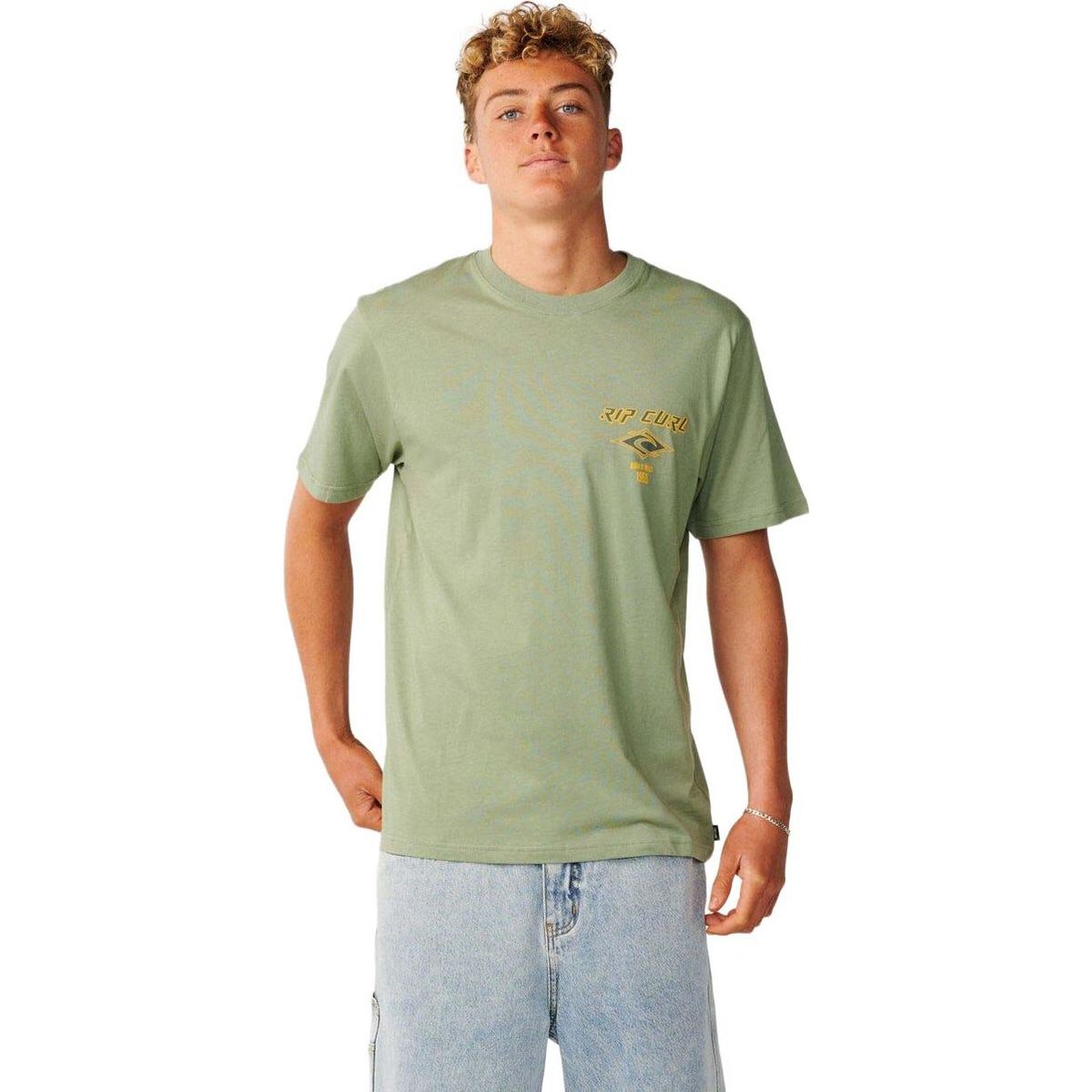 RipCurl Fade OUT Icon Tee sage (3396) XS 12GMTE-3396-XS