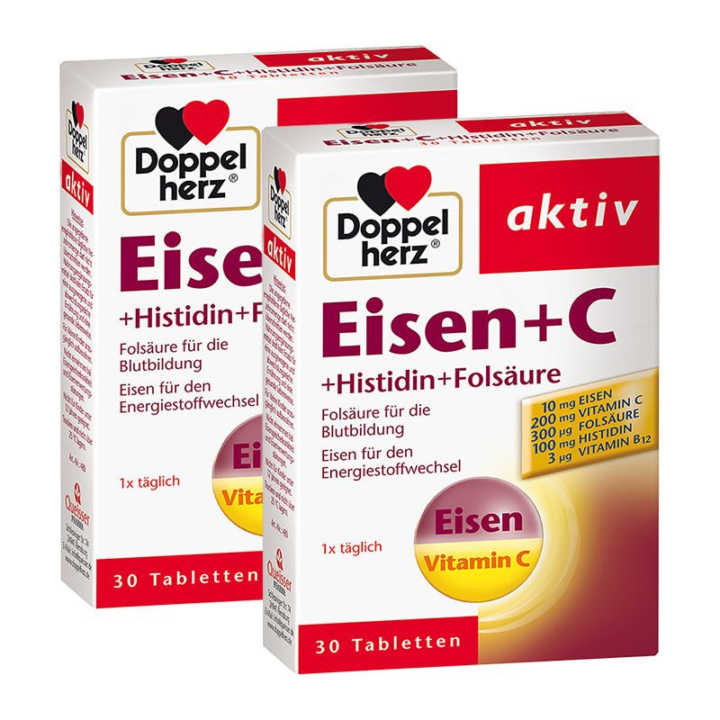 Doppelherz Eisen + C Histidin 2x30 St Tabletten