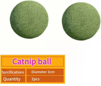 Inspire Picks Purr Fresh Natural Catnip Wall Ball Teeth Cleaning Lick & Chew Toy For Cats catnip Ball 2pcs