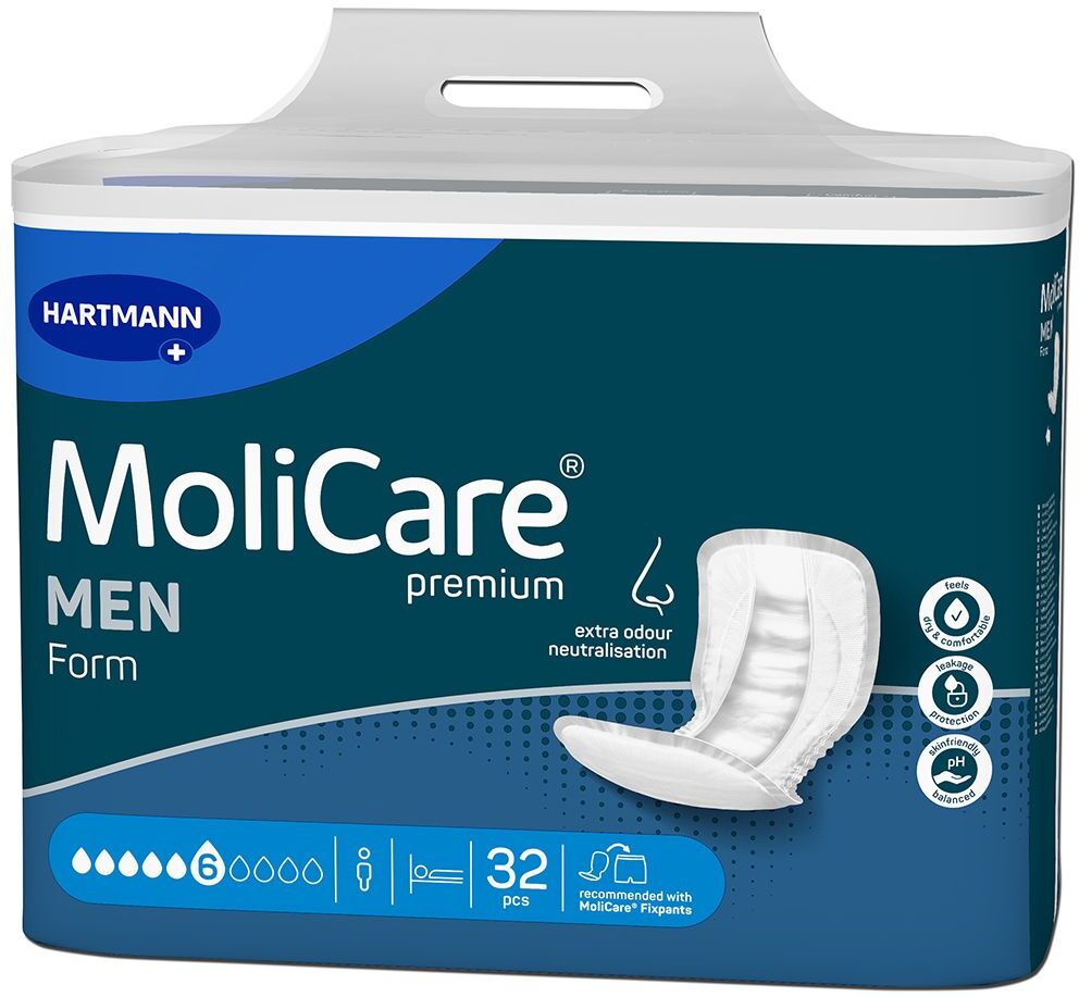 Molicare Premium Form MEN 6 Tropfen 32 St Einlagen