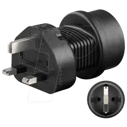 TRA SK UK - Travel Adapter Schutzkontaktbu./UK Stecker