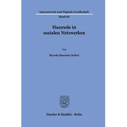 Seifert:Hassrede in sozialen Netzwerken, Sachbücher von Ricarda Henriette Seifert