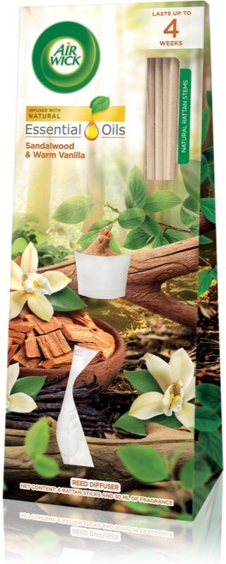 Air Wick Essential Oils Sandalwood & Warm Vanilla aroma diffuser with filling 30 ml