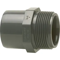 PVC-U Klebefitting Übergangs-Muffennippel (Ausführung: 25/20 mm 3/4'' AG)