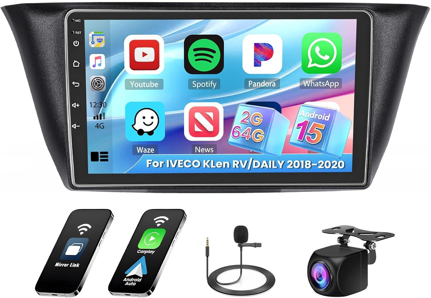 Selius Multimedia Navigatiesysteem Android Autoradio voor Iveco Daily