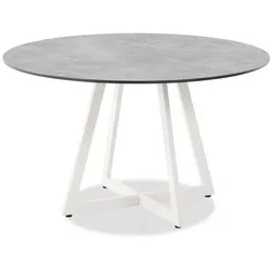 Tisch Milan ivory - HPL Zement-Design