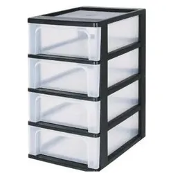 Iris, Aufbewahrungsbox, Schubladenschrank 4x 7 Liter (7 l, 1x, 26 x 26 x 49 cm)