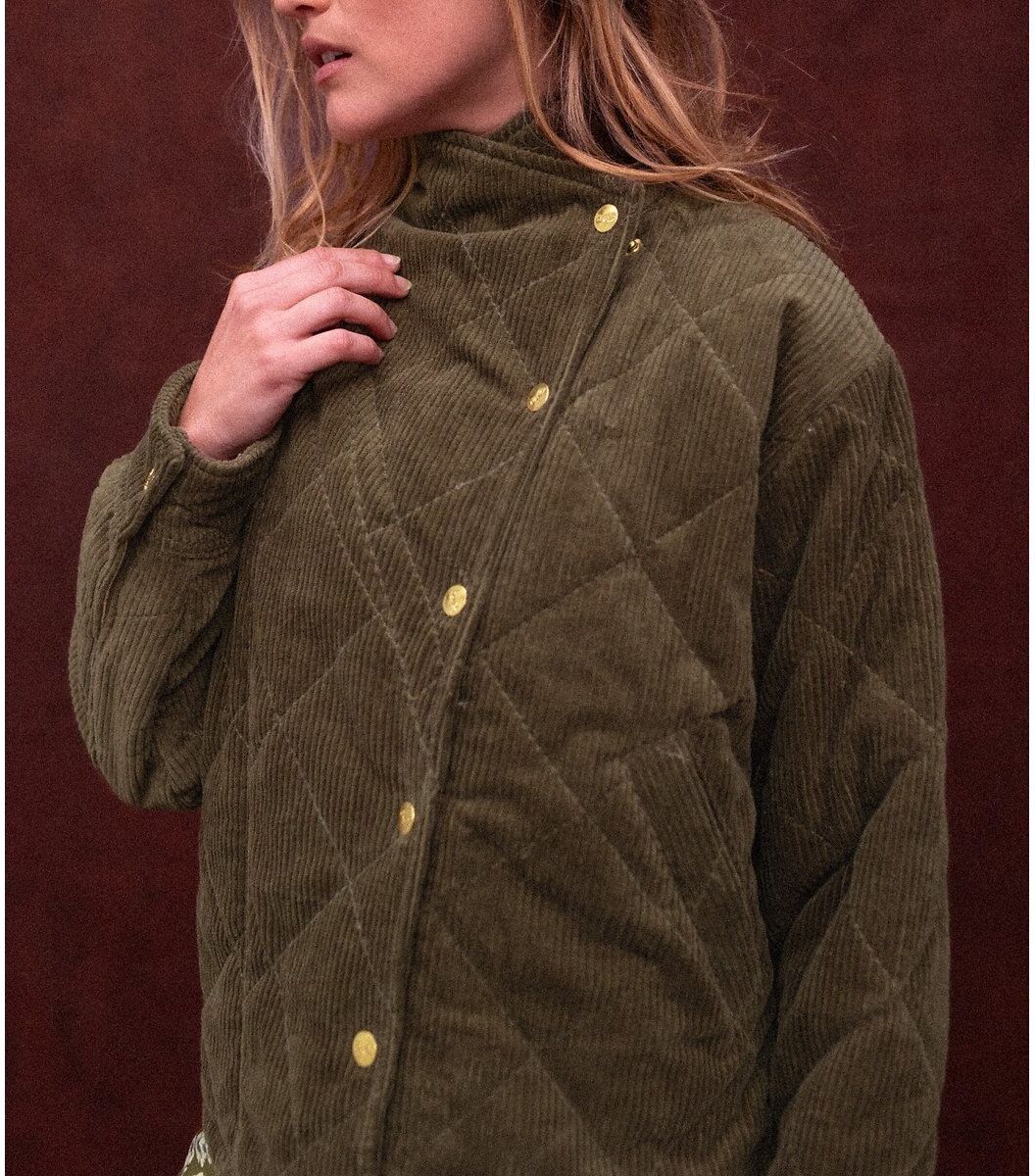 APACHES COLLECTIONS Veste matelassée en velours, KAPURO
