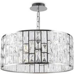Kronleuchter Gelid Chromfarben max. 60 Watt