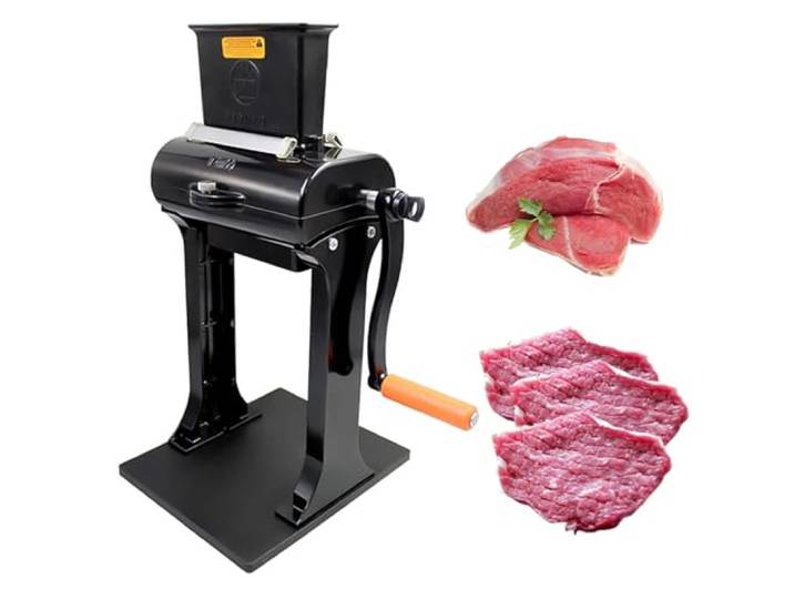 forestalk Kommerzieller Fleischklopfer, vertikaler manueller Fleischklopfer, manueller Fleischwürfel, robustes Steak-Flachwerkzeug, Rollfleischklopfer, für Steak, Rind, Truthahn, Huhn, Schweinefleisch