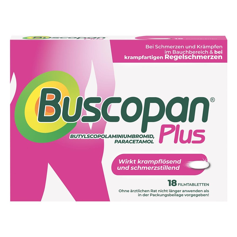 A. Nattermann & Cie GmbH Buscopan Plus Filmtabletten bei Bauchschmerzen & Regelschmerzen 20319040