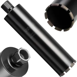 VEVOR Kernbohrer Bohrkrone φ 102 mm 356 mm Bohrtiefe, 1-1/4 Zoll-7 Innengewinde, Hochpräzisions-Schweißtechnologie, Nass-Diamantkernbohrer Kernlochbohrer für Stahlbeton Ziegel Mauerwerk