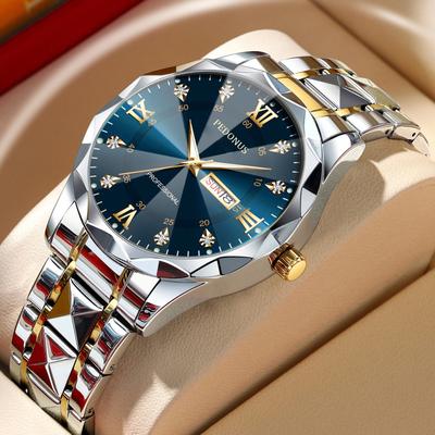 Multicon Wholesale Hub Waterproof Men's Luxury Watch, Business Quartz Watch With Date Calendar Fashion Business Waterproof Men's Luxury Watch, Business Quartz Watch With Date Calendar Fashion Business