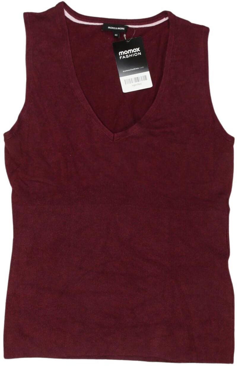More & More Damen Top, Bordeaux, Gr. EU 40, Synthetik / Viskose / Elasthan - Second Hand