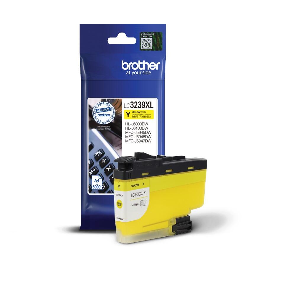 Brother Original LC3239XLY Druckerpatrone gelb 5.000 Seiten