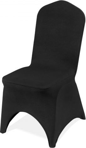 VEVOR Stretch Spandex stoelhoezen voor eetkamerstoelen, 50 stuks, zwart