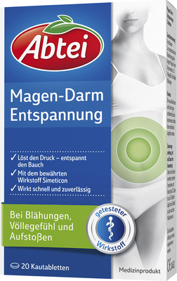 Perrigo Deutschland GmbH ABTEI Magen Darm Entspannungstabletten 20 St 01014240