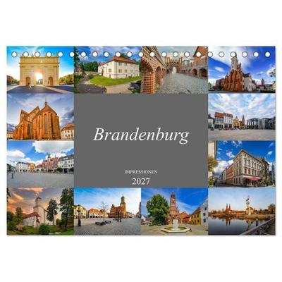 Brandenburg Impressionen (Tischkalender 2027 DIN A5 quer), CALVENDO Monatskalender