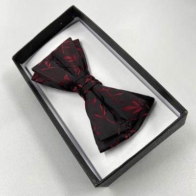Exner Fliege Fb. floral bordeaux : 100% Polyester 210 g/m² Fliegen : petrol