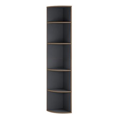 Elegantes Holzregal Eckregal Regal Salia 5fach