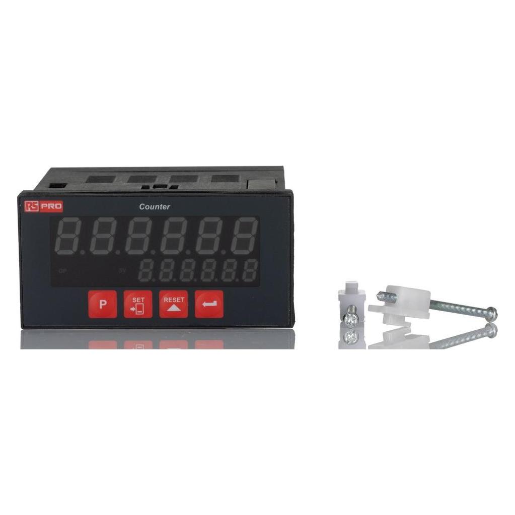 RS PRO Counter, 6 Digit, 96x48, 230V (8086627)