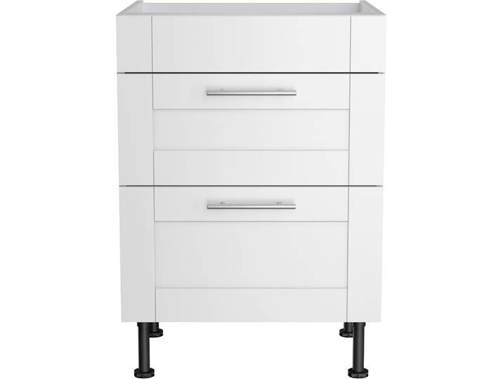 Kochfeldumbauschrank OPTIFIT Ahus , weiss (weiß matt, weiß), B:60cm H:87cm T:58,4cm, Schränke, Kochfeldumbauschrank, Breite 60 cm