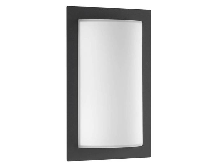 LCD Aussenwandleuchte mit Bewegungsmelder Luis, schwarz, Edelstahl, Modern