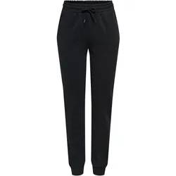 Only Play, Damen, Sporthose, Slim Fit Mittlere Taille Gummizug Hose Jogginghose (M), Schwarz