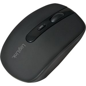 LogiLink Maus ID0078A, 3 Tasten, 1600 dpi, kabellos, schwarz
