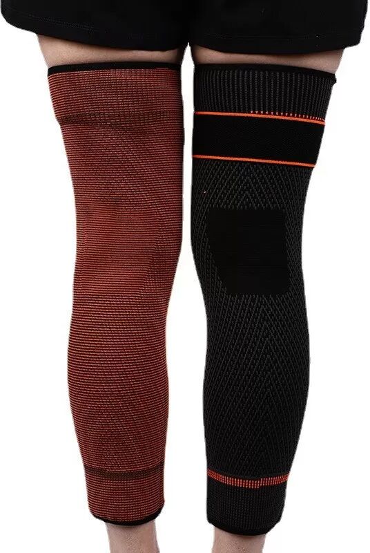 INF Longues Genouillères en Polaire - Manchons Thermiques pour Course et Vélo en Extérieur (1 Paire) XL