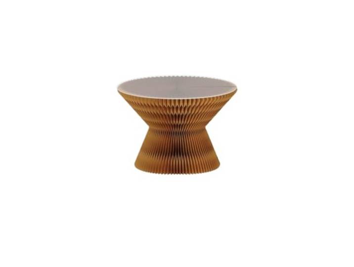 Beistelltisch, kleiner Couchtisch, kreativer Beistelltisch aus Glas Klappbarer Erkertisch, Wohnzimmer-Verhandlungstisch, Wohnzimmertisch(Yellow,Acrylic)