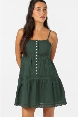 O'Neill s Allister Short Dress in Hunter Green, Size Large