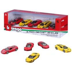 Bburago 1/64 - F-ERRARI 488 GTB - Enzo - 488 Pista - F-12 - La F-ERRARI