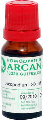 ARCANA Dr. Sewerin GmbH & Co.KG LYCOPODIUM LM 30 Dilution 10 ml 03503322