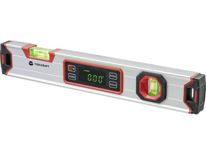 TOOLCRAFT TO-7337448 Niveau à bulle numérique avec aimant 400 mm 360 ° 1.0 mm/m