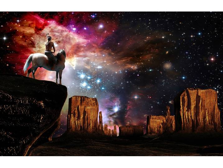 Papermoon ABSTRAKT GALAXIE LANDSCHAFT GRAND CANYON