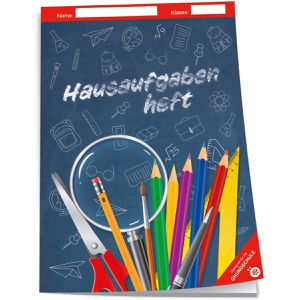 Trötsch Hausaufgabenheft Grundschule Tafel blau A5, ganzes Schuljahr, für Klassen 1 - 4