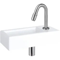 Differnz, Küchenarmatur, Fonteinkraan gebogen 19cm mat chroom