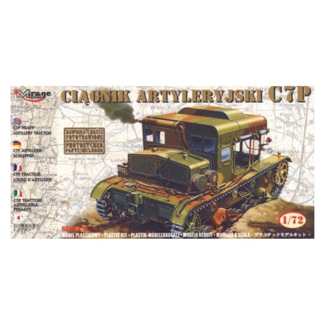 Mirage Hobby Schwerer Artillerie Traktor C7P mit Fotoätzteilen (72891)