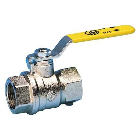 Pettinaroli Gas-Kugelhahn 3/4" Muffe/Muffe mit Stahlgriff (G51 3/4)