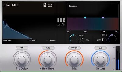 Waves IR-Live Convolution Reverb