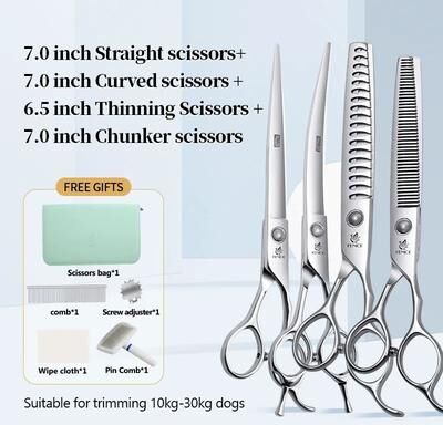 Inspire Essentials Fenice Precision Pet Grooming Shears Set 13
