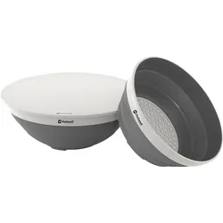 Outwell Collaps Schüssel und Sieb Set 3 teilig grey mist