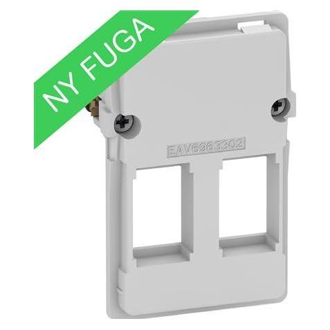 LK Dataudtag FUGA T3 - 1,5 modul indsats, for 2 stk. Keystone konnektor (S), leveres ud (AAK588D0690)