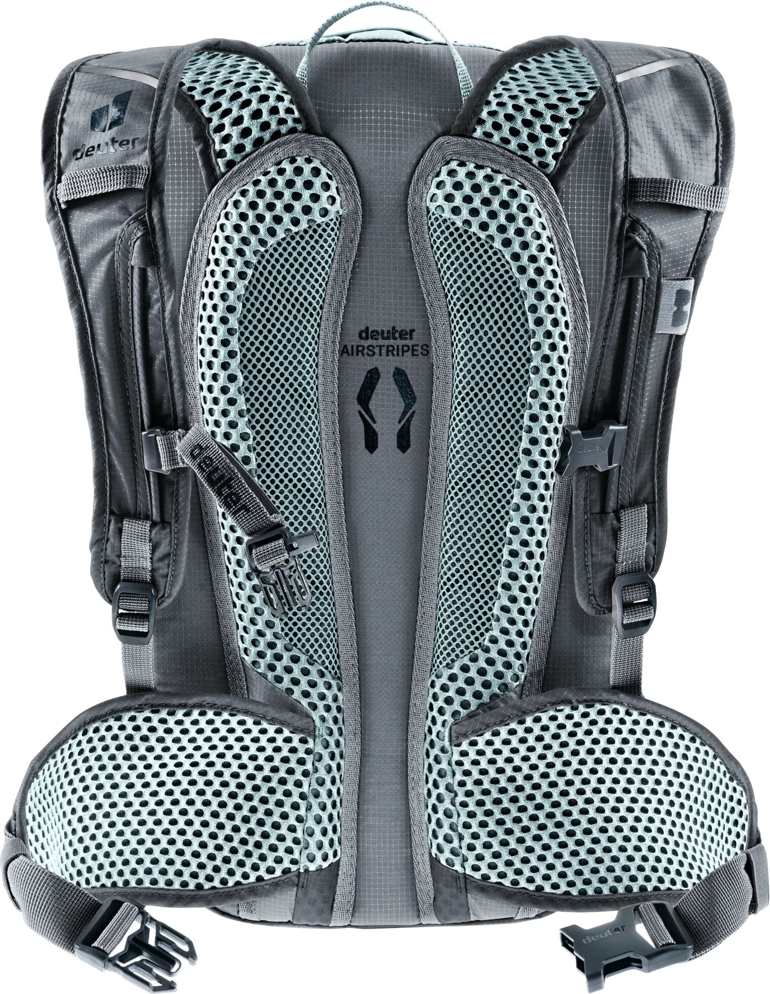 Fahrradrucksack DEUTER "COMPACT 8 L JR", grau (graphite, shale), Rucksäcke, Damen, B/H/T: 23cm x 40cm x 13cm, Web, Polyamid, unifarben, Fahrradrucksack, mit Helmhalterung, für Kinder und Jugendliche, B:23cm H:40cm T:13cm graphite, shale B/H/T: 23cm x 40cm