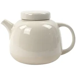 Kinta Steingut Teekanne SOFT XL – weiß glasiert – 1400 ml