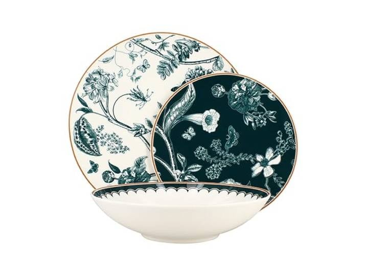 NOVASTYL - Lot 36 assiettes botanic en porcelaine - 2614907